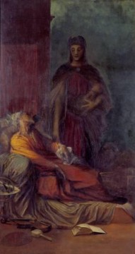 El mensajero simbolista George Frederic Watts Pinturas al óleo